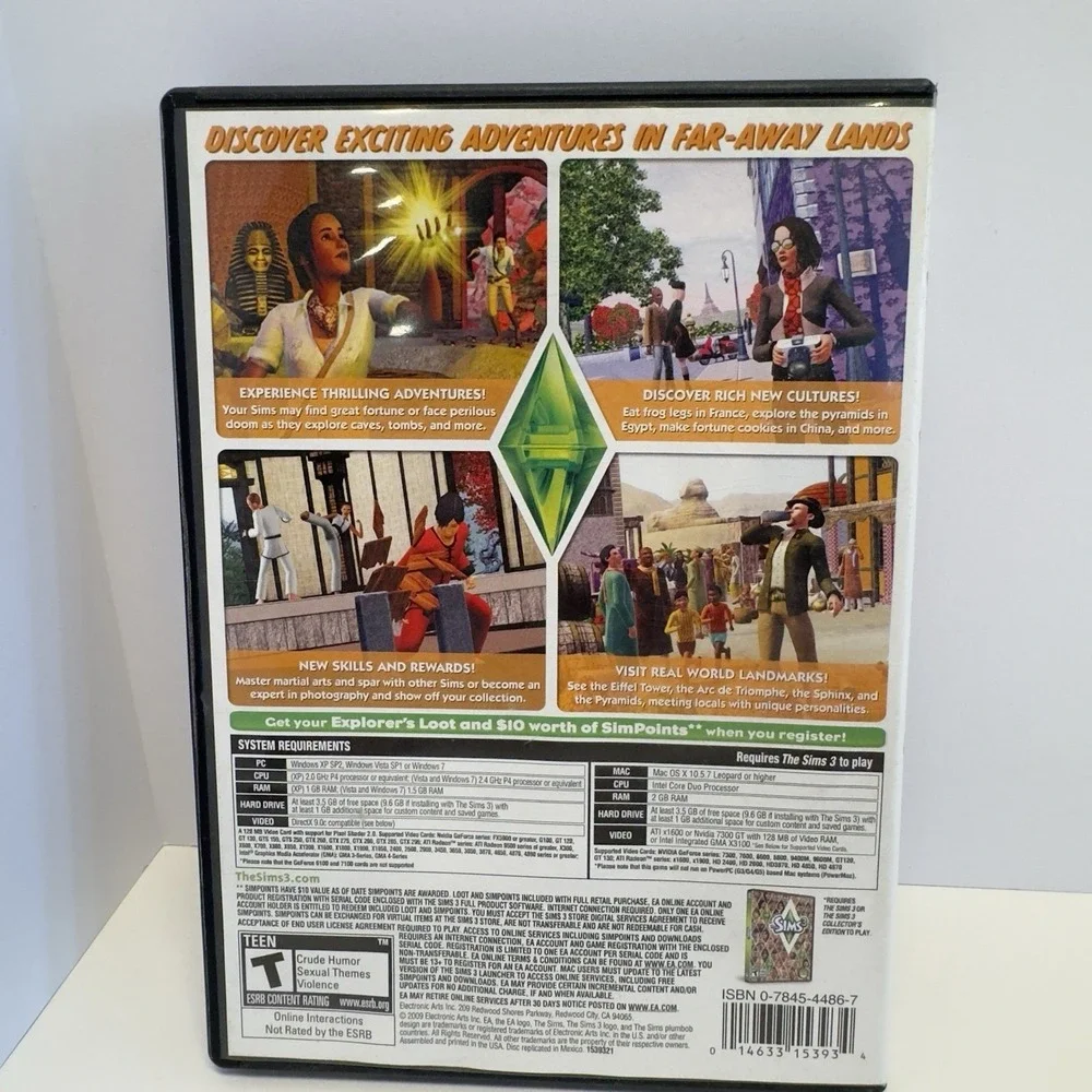 The Sims 3 World Adventures PC Game Complete 2009‎ Expansion